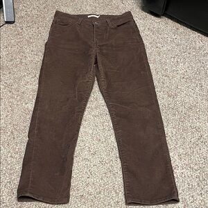 Levi’s wedgie straight leg Brown Corduroy Pants